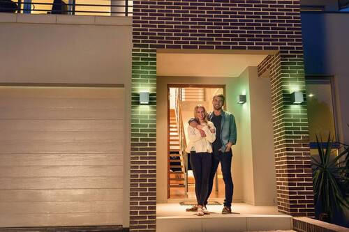 AUßENWANDLEUCHTE Smart+ Outdoor WiFi Brick 8,5/8,5/8,5 cm   - Schwarz, Basics, Metall (8,5/8,5/8,5cm) - Ledvance