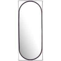 STENSKO OGLEDALO, 37/91/2,5 cm steklo  - črna, Design, kovina/steklo (37/91/2,5cm) - MID.YOU