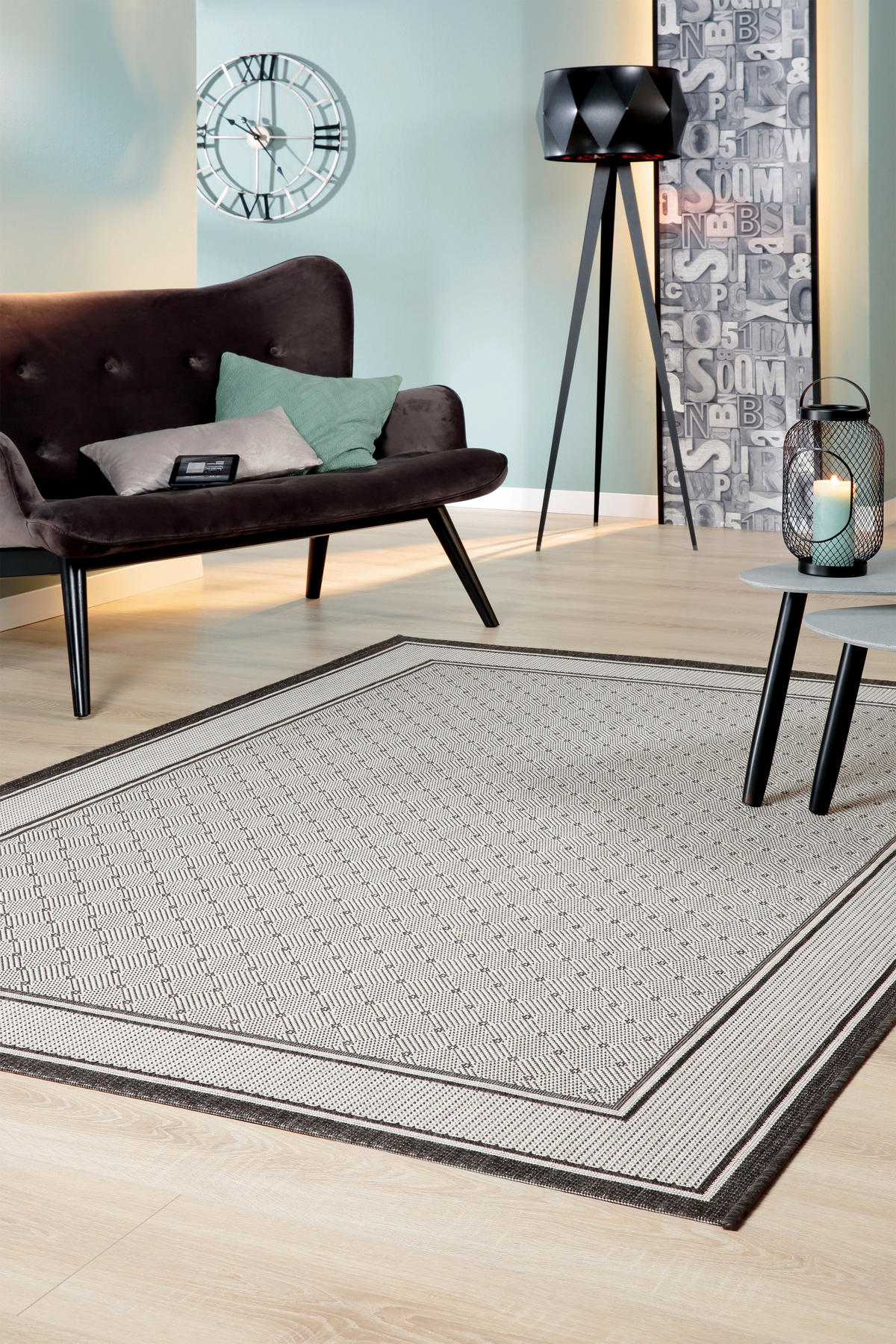 FLACHWEBETEPPICH  Wohnzimmer 80/150 cm Anthrazit  - Anthrazit, Basics, Textil (80/150cm) - Novel