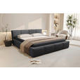 POLSTERBETT 140/200 cm,  in Anthrazit, Lattenrost, Bettkasten,  - Anthrazit/Schwarz, Design, Holz/Textil (140/200cm) - Xora