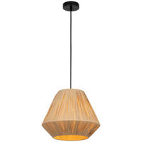 HÄNGELEUCHTE 33/120 cm  - Naturfarben, Design, Naturmaterialien/Metall (33/120cm) - Collet's Monde