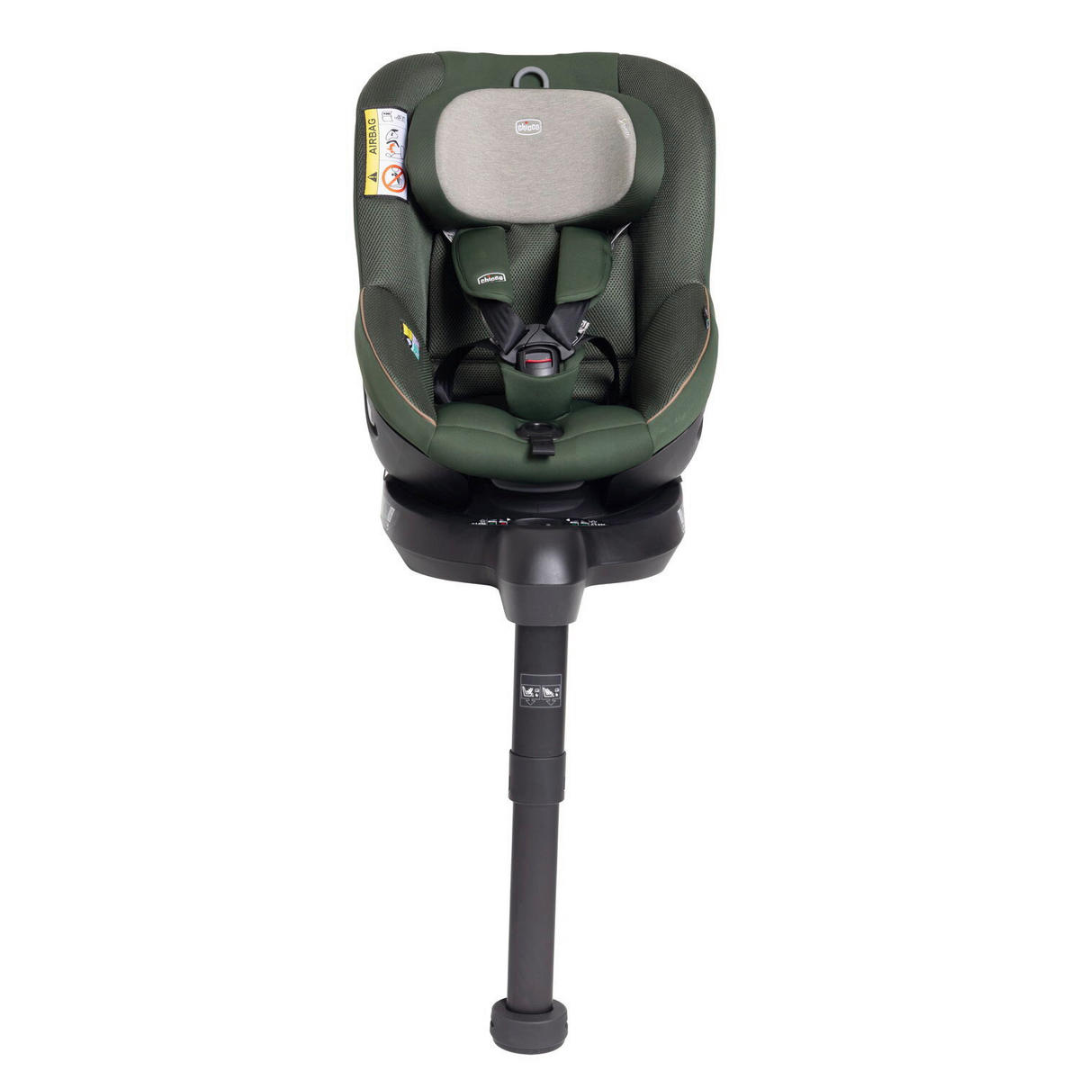 KINDERAUTOSITZ 105 I-Size  - Hellgrau/Grün, Basics, Textil (47/114/60cm) - Chicco