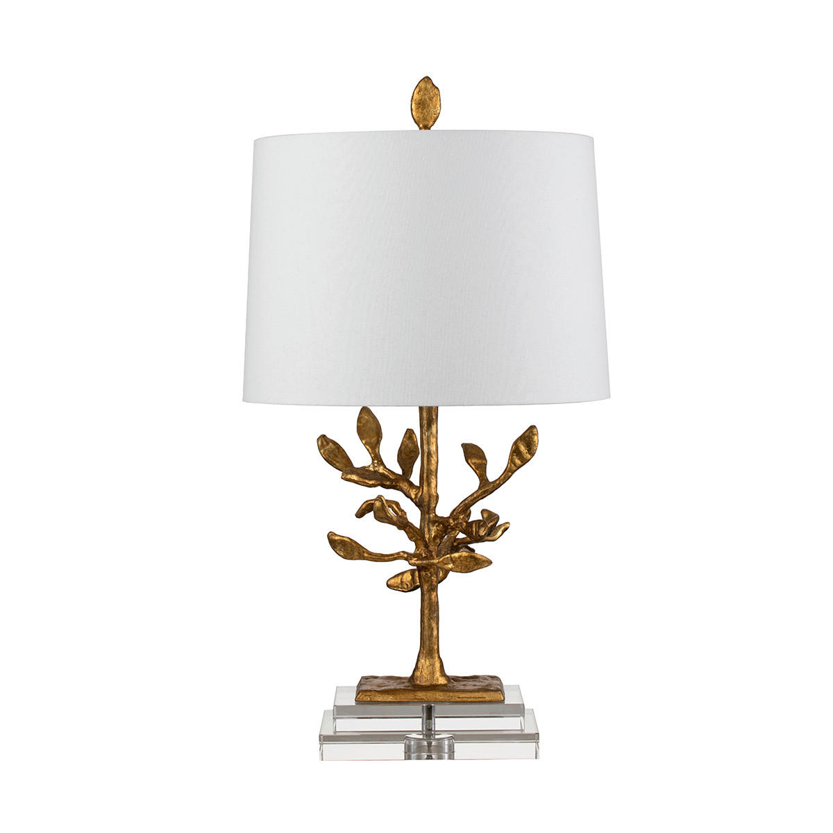 TISCHLEUCHTE Elstead Audubon Park 35.5/66.2 cm   - Weiß, KONVENTIONELL, Textil/Metall (35.5/66.2cm) - Elstead Lighting