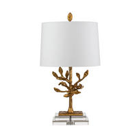TISCHLEUCHTE - Weiss, Konventionell, Textil/Metall (35.5/66.2cm) - Elstead Lighting