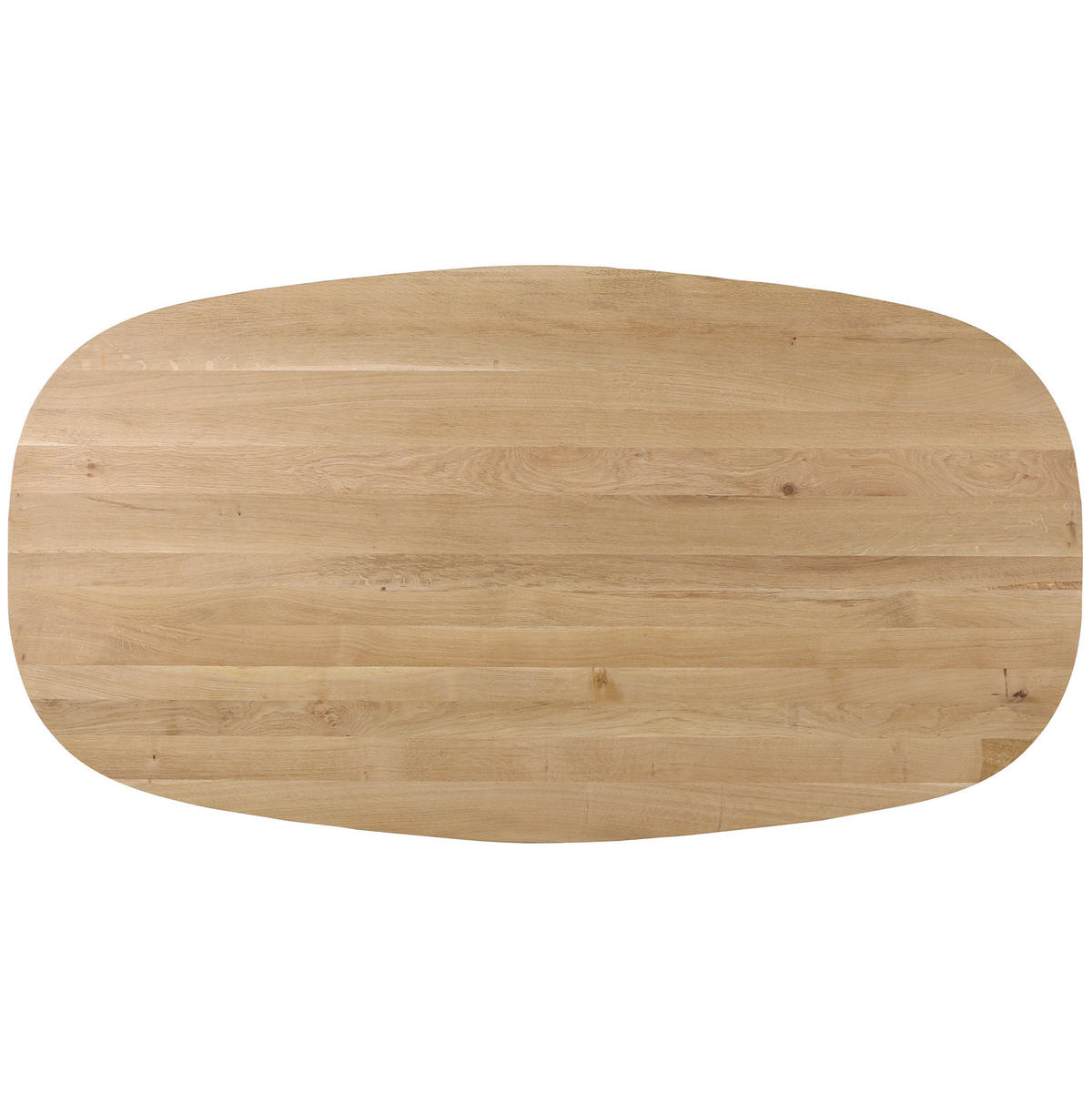 ESSTISCH Holz 200/100/77 cm  - Eichefarben/Schwarz, Modern, Holz/Metall (200/100/77cm) - Livetastic