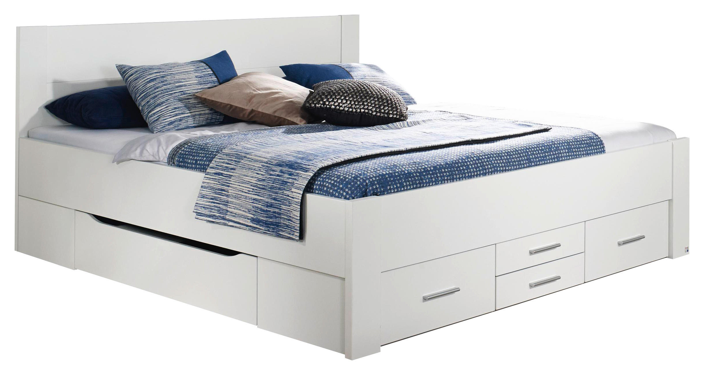 STAURAUMBETT 160/200 cm  in Weiss   - Weiss, Basics, Holzwerkstoff (160/200cm) - Rauch Möbel