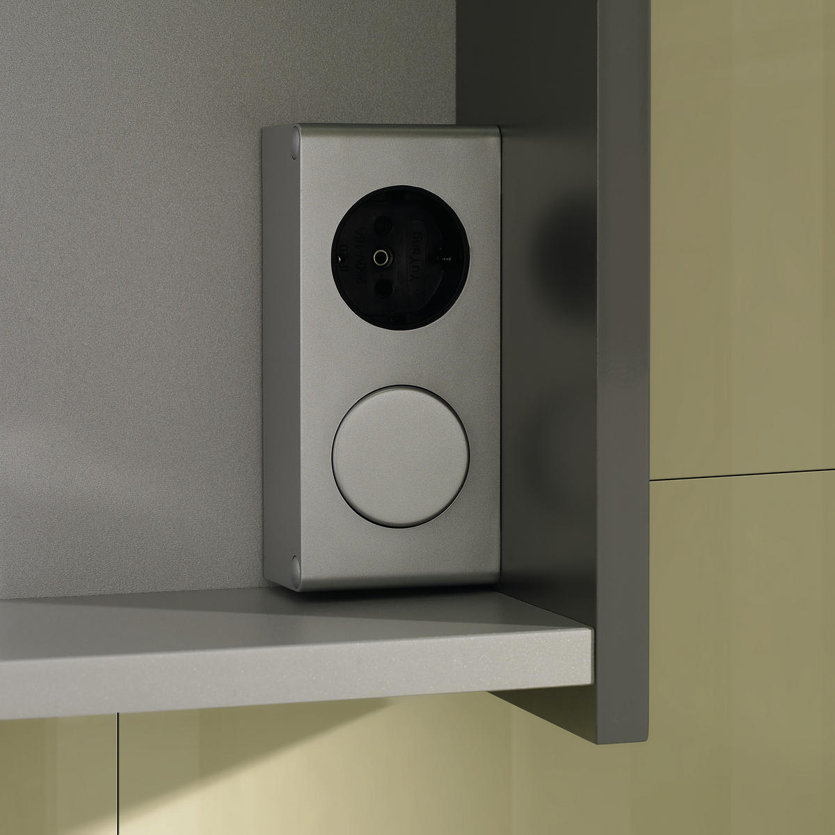KUPAONICA  siva  - siva, Design, staklo/drvni materijal (120cm) - Sadena