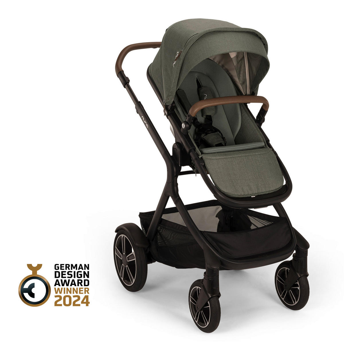 GESCHWISTERWAGEN DEMI NEXT  - Schwarz/Grün, Basics, Textil/Metall (98/62/112cm) - Nuna