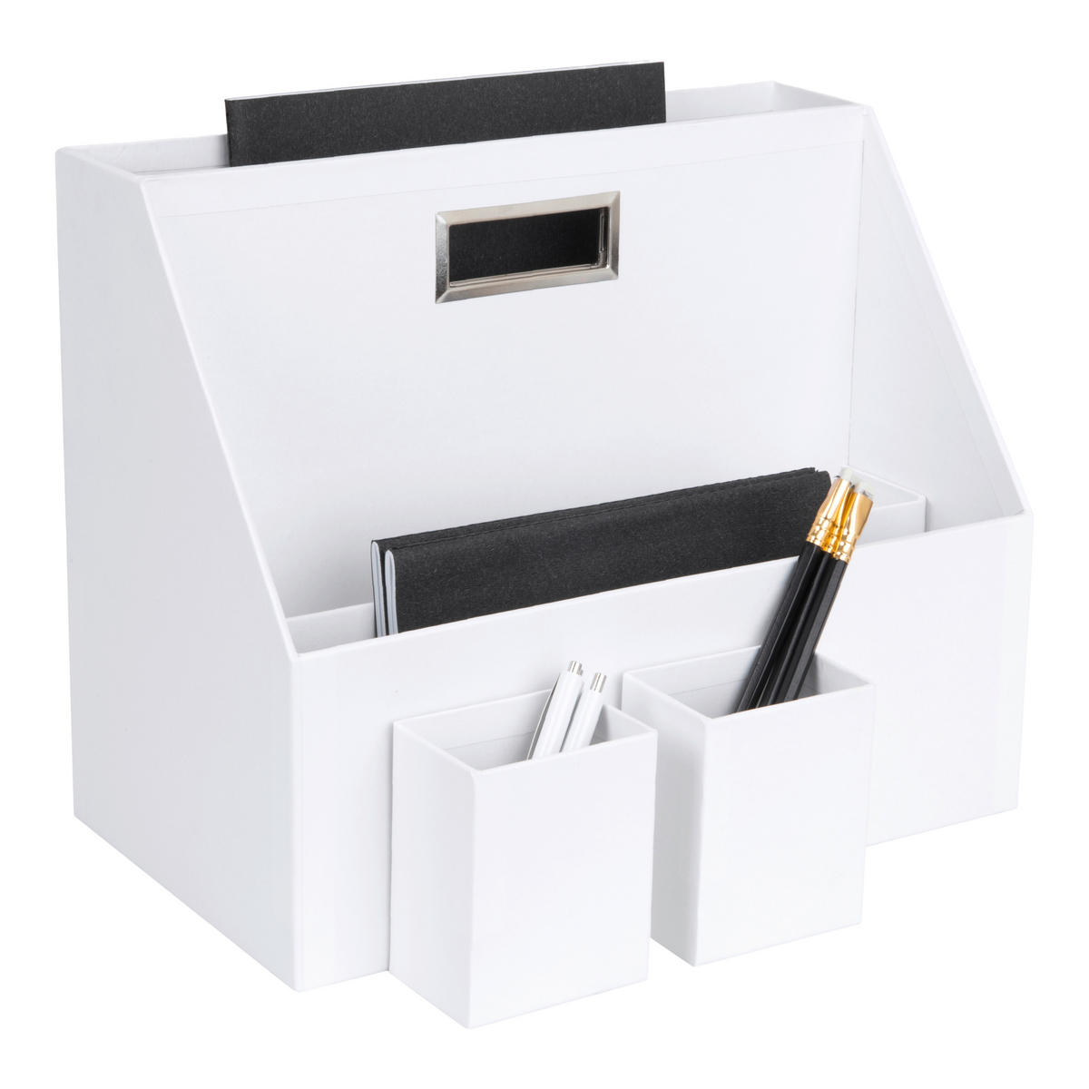 SCHREIBTISCHSET Papier, Karton Weiß  - Weiß, Basics, Karton/Papier (35/28/20cm)
