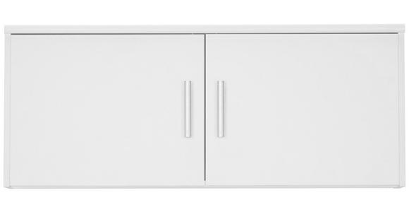 AUFSATZSCHRANK 106/43/54 cm  - Silberfarben/Weiß, Basics, Holzwerkstoff/Kunststoff (106/43/54cm) - Xora