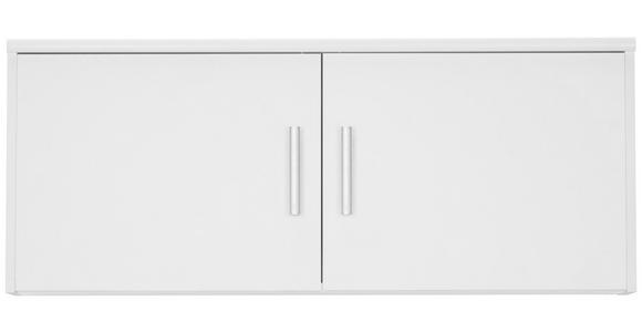 AUFSATZSCHRANK 106/43/54 cm   - Silberfarben/Weiß, KONVENTIONELL, Holzwerkstoff/Kunststoff (106/43/54cm) - Xora