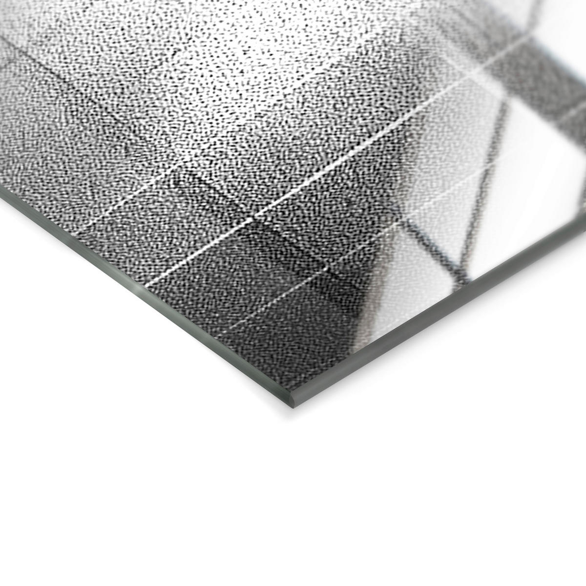 GLASBILD 70/100 cm  - Schwarz/Weiß, Basics, Glas/Papier (70/100cm)