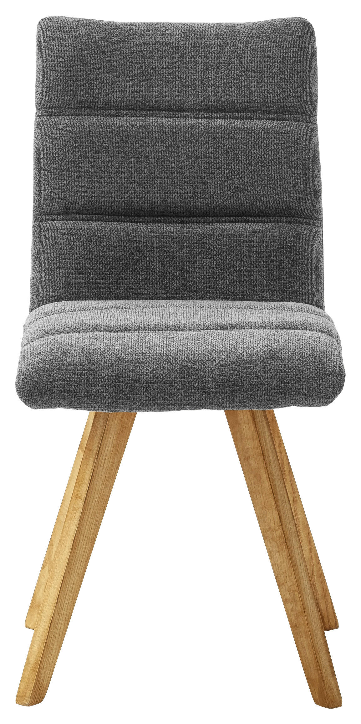 STUHL in Holz, Textil Anthrazit  - Eichefarben/Anthrazit, Design, Holz/Textil (43/84/56cm) - Livetastic