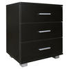 NACHTSCHRANK 45/54/34 cm  - Silberfarben/Schwarz, KONVENTIONELL, Holzwerkstoff/Kunststoff (45/54/34cm) - MID.YOU