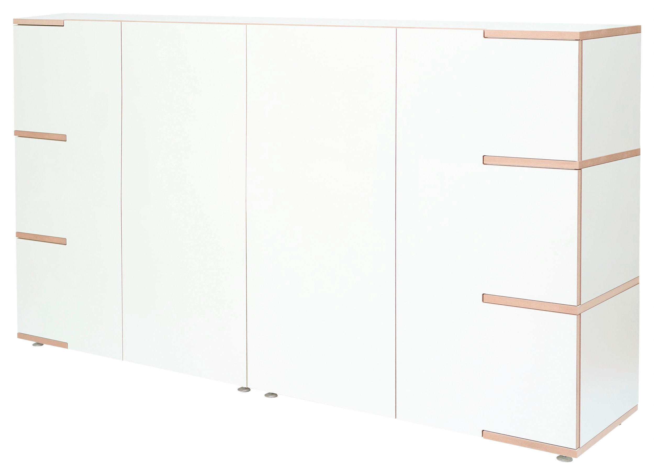 Thumbnail - Tojo Sideboard, Weiß, Buche, Holzwerkstoff, 2 Fächer, 200x110x45 cm, Typenauswahl, Beimöbel erhältlich, stehend, in vers...