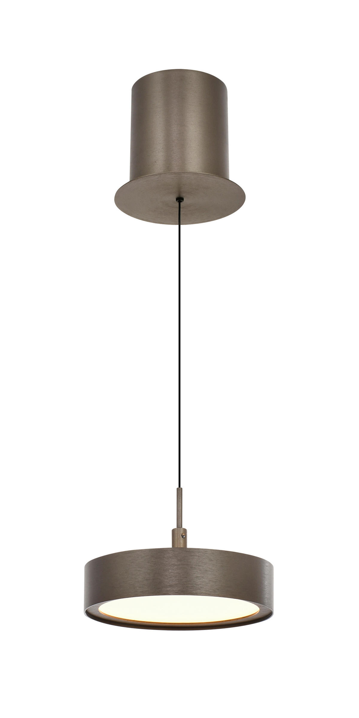 LED-HÄNGELEUCHTE Valensole 17,5/150/17,5 cm  - Bronzefarben, Design, Metall (17,5/150/17,5cm)