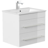 WASCHTISCHKOMBI 61,5 cm  - Weiß Hochglanz/Weiß, Basics, Keramik/Holzwerkstoff (61,5cm) - MID.YOU