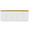 SIDEBOARD  in 200/80/40 cm  - Eichefarben/Weiß, Design, Holzwerkstoff (200/80/40cm) - Livetastic