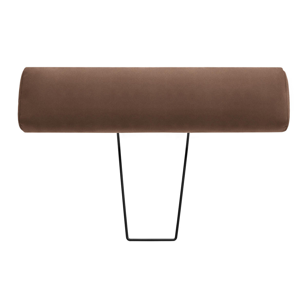 KOPFSTÜTZE Lederlook, Mikrofaser  - Braun, Konventionell, Textil (84/21/21cm) - MID.YOU