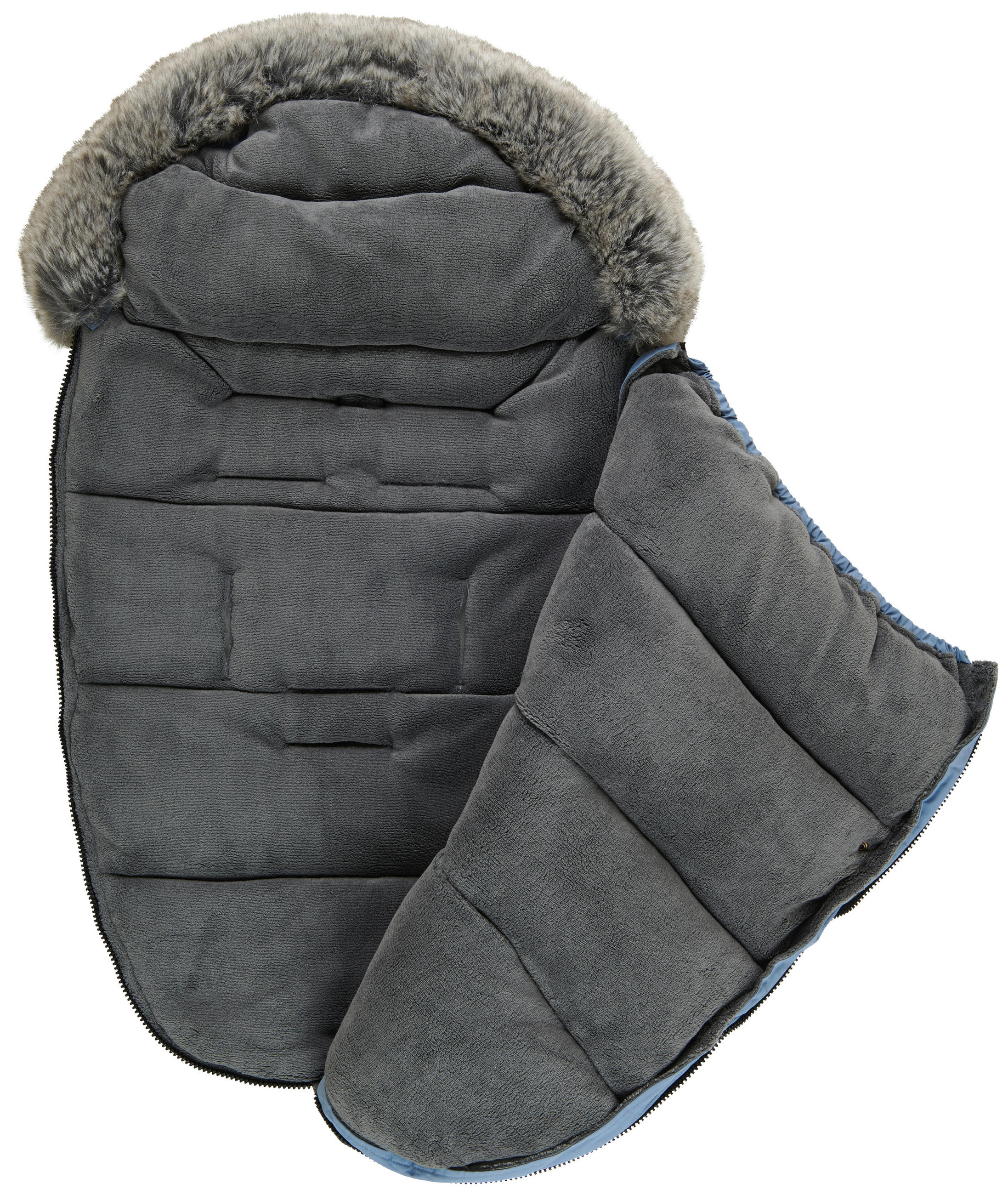 FUßSACK  - Blau, Basics, Kunststoff/Fell (50/100cm) - Jimmylee