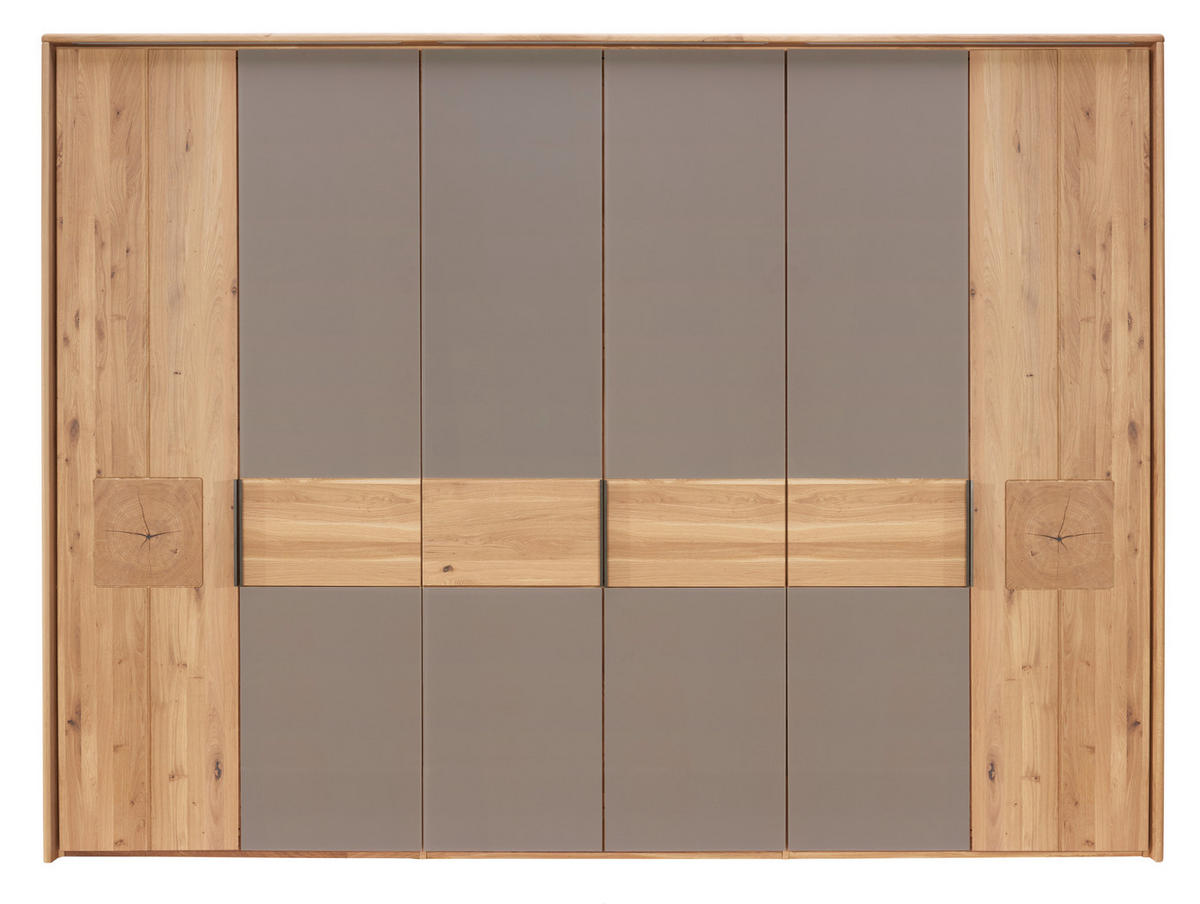 DREHTÜRENSCHRANK 301.9/223.3/62 cm 6-türig  - Eichefarben/Braun, Natur, Holz/Holzwerkstoff (301.9/223.3/62cm) - Valnatura