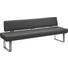 SITZBANK in Edelstahlfarben, Grau - Edelstahlfarben/Grau, Design, Leder/Metall (239cm) - Dieter Knoll SITZBANK in Edelstahlfarben, Grau - Edelstahlfarben/Grau, Design, Leder/Metall (239cm) - Dieter Knoll