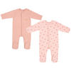 SCHLAFANZUG 2 Stück  - Rosa, Basics, Textil (80null) - Patinio