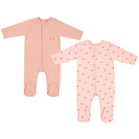 SCHLAFANZUG 2 Stück  - Altrosa/Rosa, Basics, Textil (62null) - Patinio