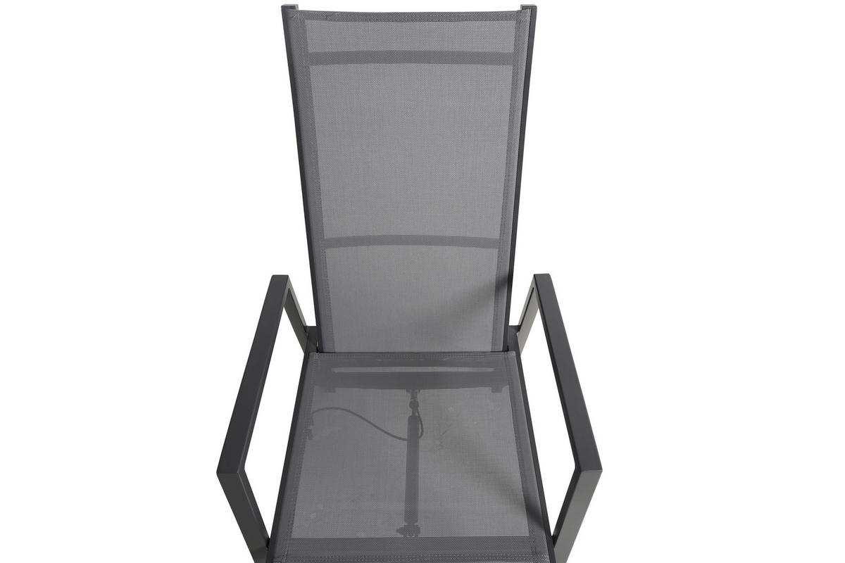 GARTENSESSEL Aluminium Grau  - Grau, Design, Textil/Metall (56,5/105/69,5cm) - Ambia Garden