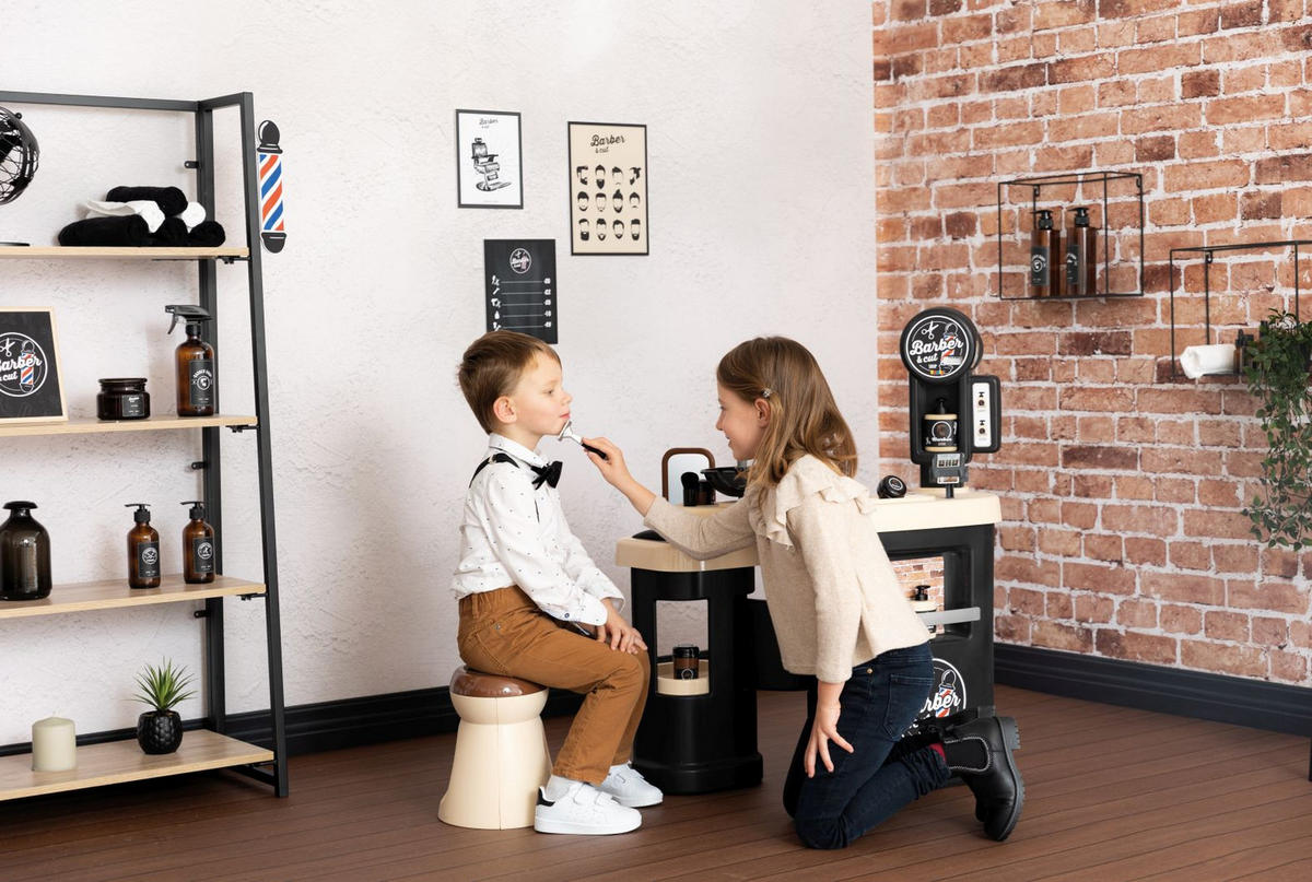 DJEČJI SET ZA OBLIKOVANJE KOS  Smoby Barber&Cut  - višebojno, Basics, plastika (26/54,90/68,90cm) - Simba