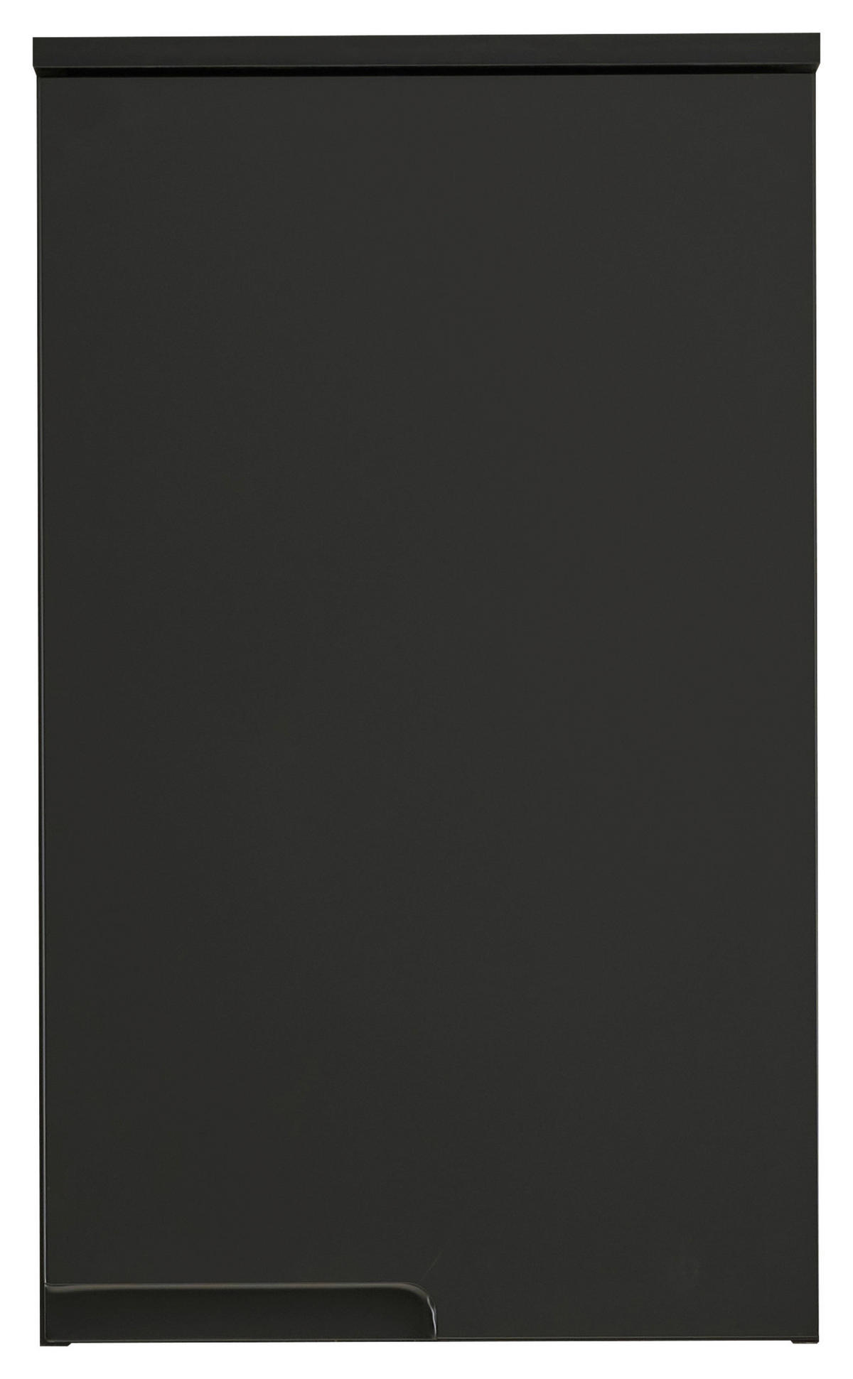 VÄGGHÄNGT SKÅP  - svart, Modern, trämaterial (40/67/23cm) - MID.YOU