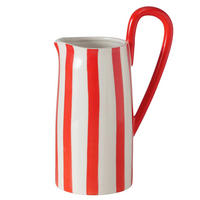 VASE  - Rot/Weiß, Basics, Keramik (14,5/9,8/22,30cm) - Boltze Home