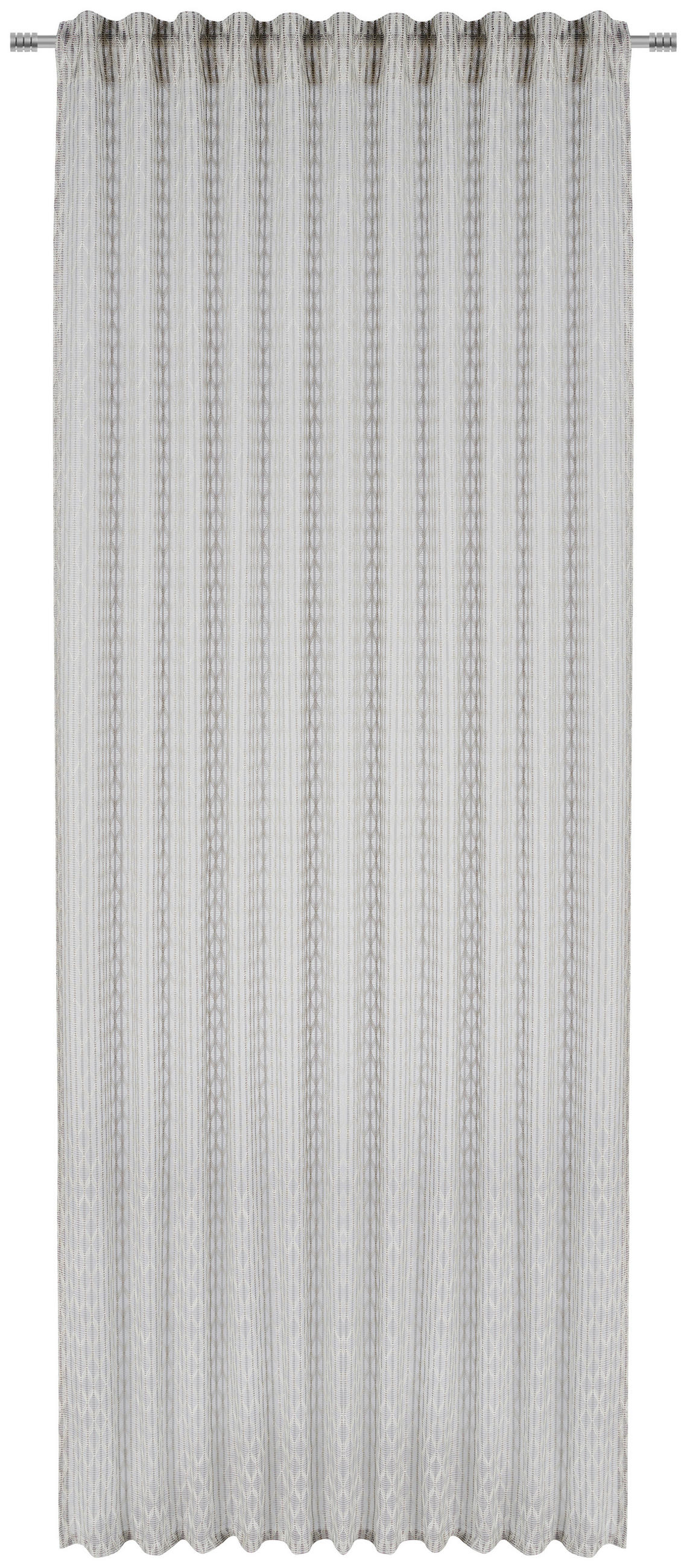 FERTIGVORHANG TESSERE halbtransparent 140/245 cm   - Grau, Design, Textil (140/245cm) - Esposa