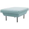 HOCKER Mintgrau  - Mintgrau/Schwarz, Design, Textil/Metall (70/45/70cm) - LOOKS by W.Joop