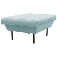 HOCKER Mintgrau  - Mintgrau/Schwarz, Design, Textil/Metall (70/45/70cm) - LOOKS by W.Joop