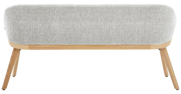 SITZBANK 191/83/59 cm Chenille Creme Eiche vollmassiv  - Eiche Bianco/Creme, KONVENTIONELL, Holz/Textil (191/83/59cm) - Linea Natura