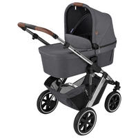 KOMBIKINDERWAGEN  Salsa 4 Air  Asphalt  - Dunkelgrau/Silberfarben, Basics, Textil/Metall (95/63/110cm) - ABC Design