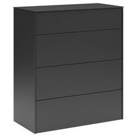 SIDEBOARD Riverside 82/97/42 cm 4 Schublade(n)  - Schwarz, Design, Holzwerkstoff/Kunststoff (82/97/42cm) - SetOne by Musterring