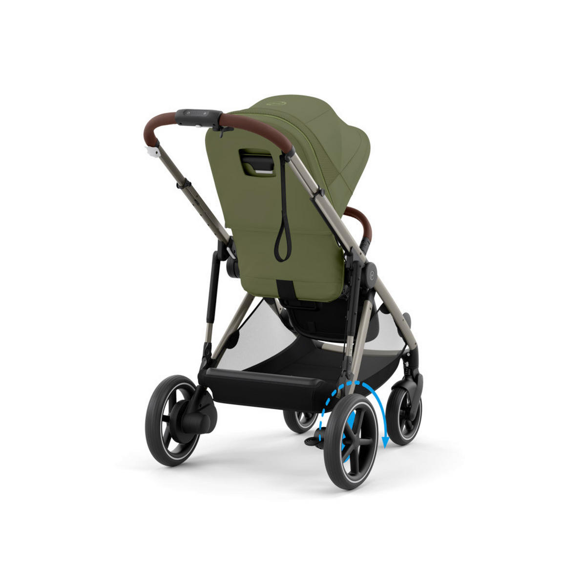 KINDERWAGEN e-Gazelle S  - Taupe/Waldgrün, Basics (107,5/66/110cm) - cybex GOLD