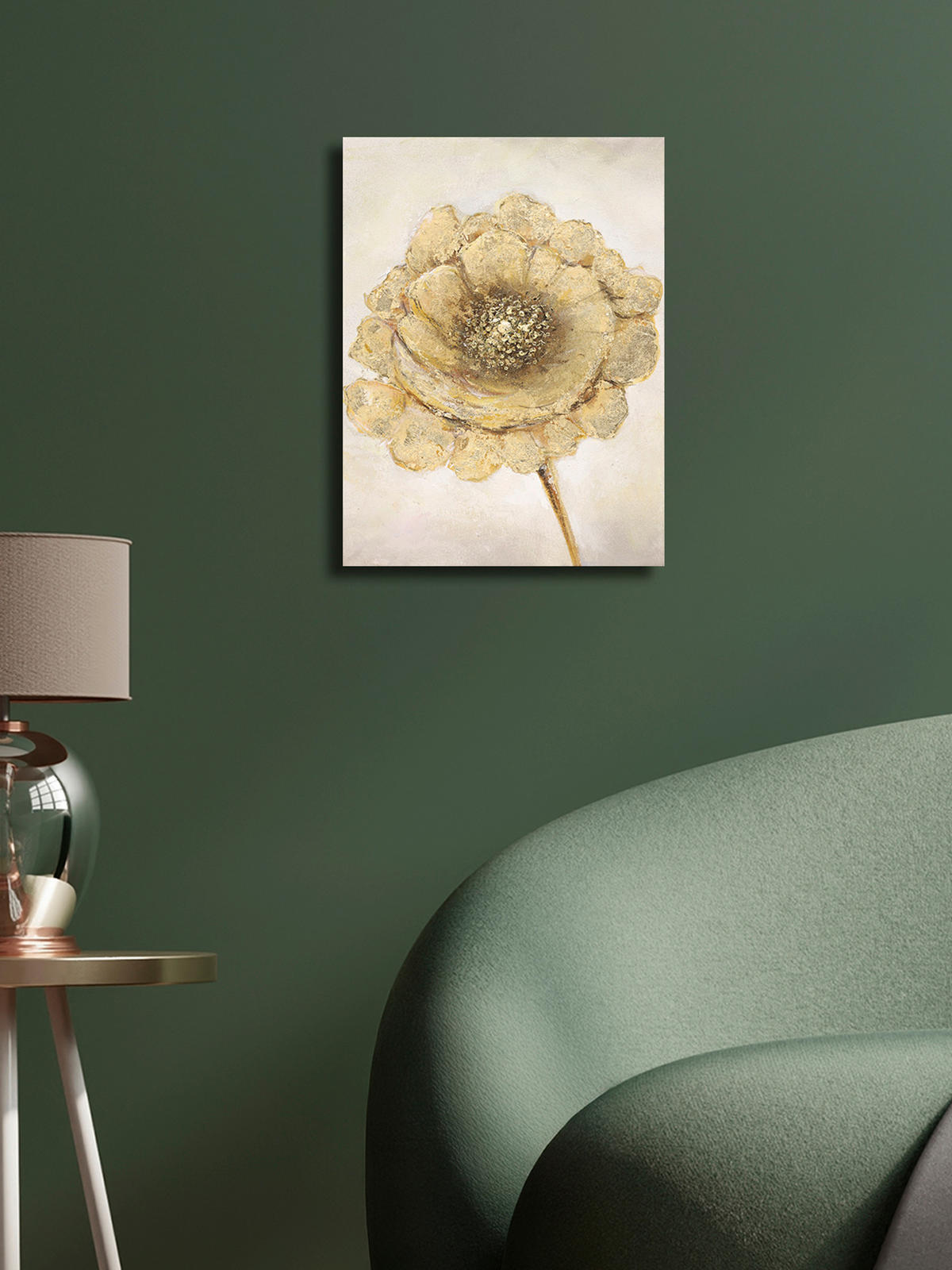 ÖLGEMÄLDE Blumen 30/40 cm  - Multicolor, KONVENTIONELL, Holzwerkstoff/Textil (30/40cm) - Monee