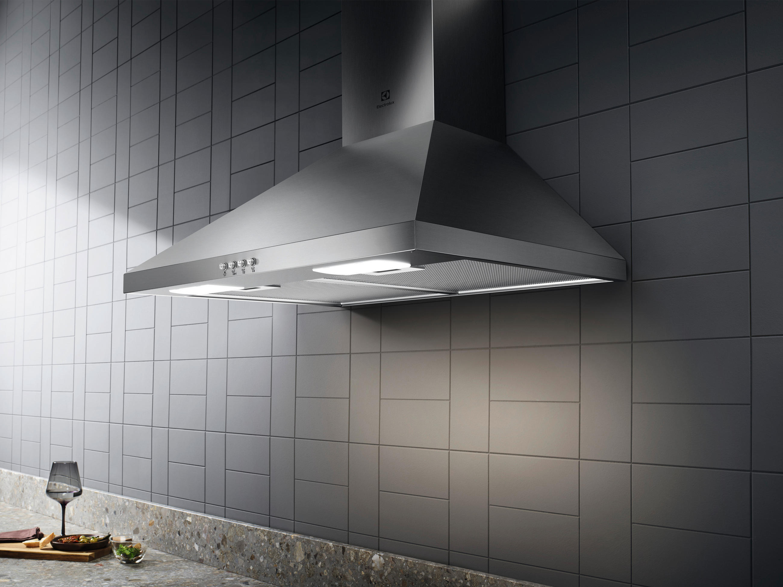 DUNSTABZUGSHAUBE LFC316X  - Edelstahlfarben, Basics, Metall (59,8/69,0-102,0/45cm) - Electrolux