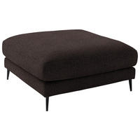 HOCKER in Textil Mokka  - Schwarz/Mokka, Design, Textil/Metall (120/43/90cm) - Dieter Knoll