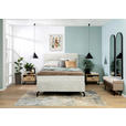 BOXSPRINGBETT 140/200 cm  in Greige  - Greige/Schwarz, Design, Textil/Metall (140/200cm) - Esposa