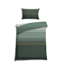 BETTWÄSCHE 2-teilig Satin 135/200 cm  - Dunkelgrün, Basics, Textil (135/200cm) - Florella