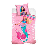 DEČJA POSTELJINA 135/200 cm tekstil pink  - pink, Konvencionalno, tekstil (135/200cm) - Barbie
