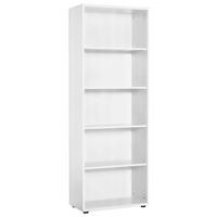 AKTENREGAL 65,1/182,4/34,5 cm  - Schwarz/Weiß, Basics, Holzwerkstoff/Kunststoff (65,1/182,4/34,5cm) - MID.YOU