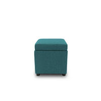 SITZBOX Uni  - Petrol/Schwarz, Design, Kunststoff/Textil (45/47/45cm) - LOOKS by W.Joop