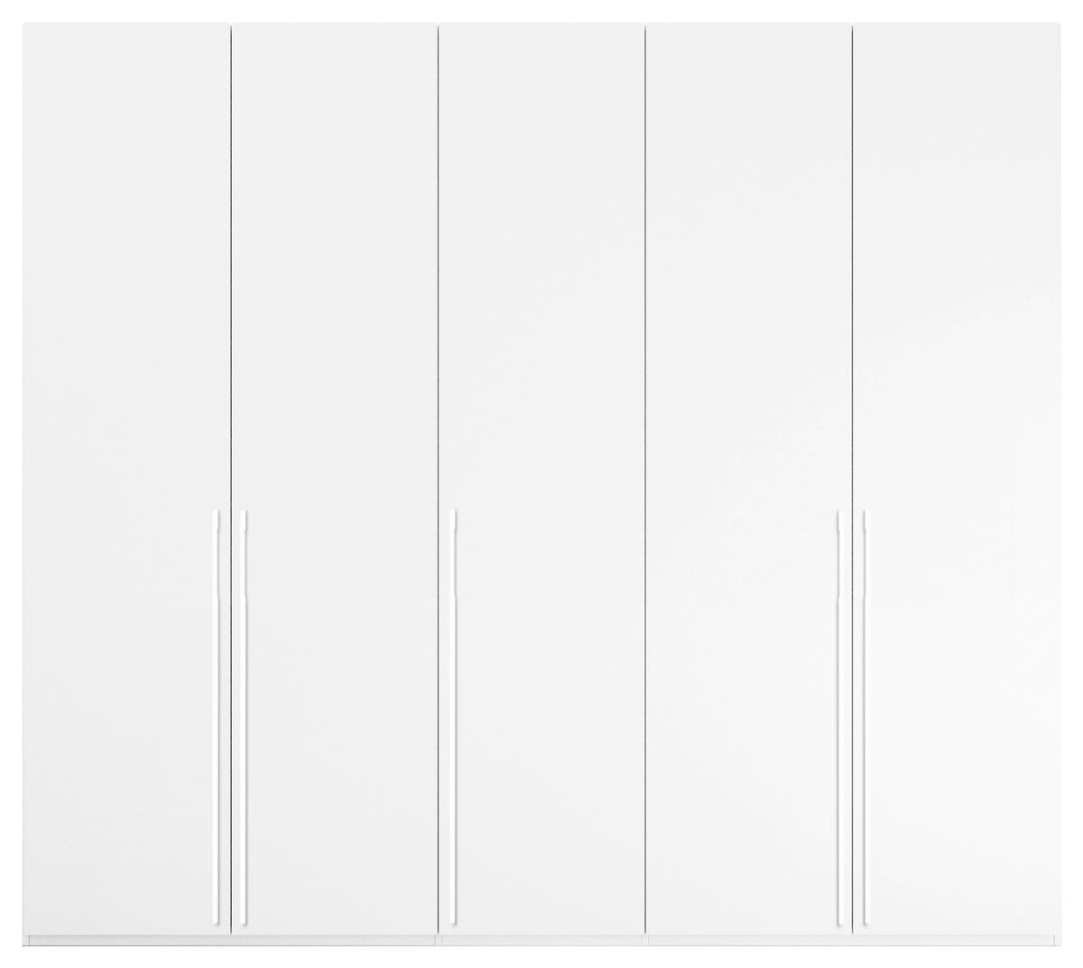 DREHTÜRENSCHRANK in Weiss  - Weiss, Trend, Holzwerkstoff/Metall (251/223/60cm) - Novel