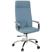 DREHSTUHL Flachgewebe Hellblau  - Alufarben/Hellblau, MODERN, Kunststoff/Textil (56/131/67cm) - MID.YOU