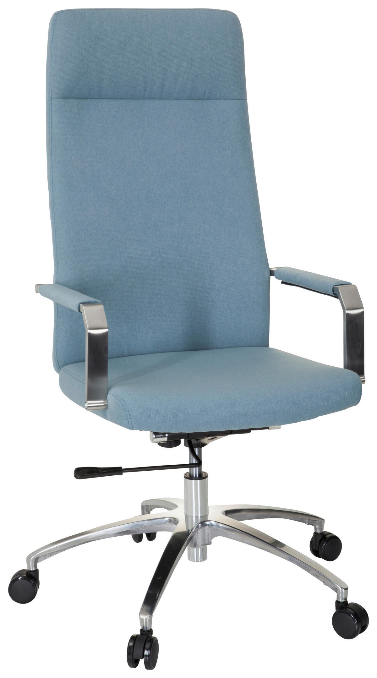 DREHSTUHL Flachgewebe Hellblau  - Alufarben/Hellblau, MODERN, Kunststoff/Textil (56/131/67cm) - MID.YOU